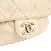 Picture of Chanel Shoulder Bag Vintage Flap Bag  in White, Calfskin Leather