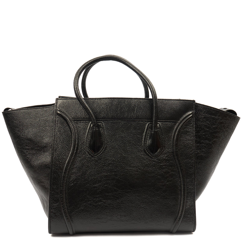 Picture of Celine Tote Luggage - Medium in Black, Patent Leather