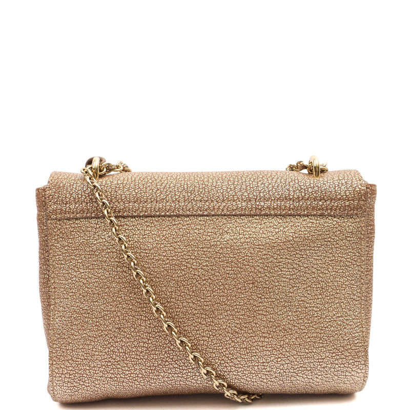 Picture of Mulberry Cross Body Lily in Metallic, Leather