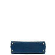 Picture of Chanel Top Handle Coco Top Handle in Blue, Crinkled Calfskin Leather