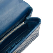 Picture of Chanel Top Handle Coco Top Handle in Blue, Crinkled Calfskin Leather