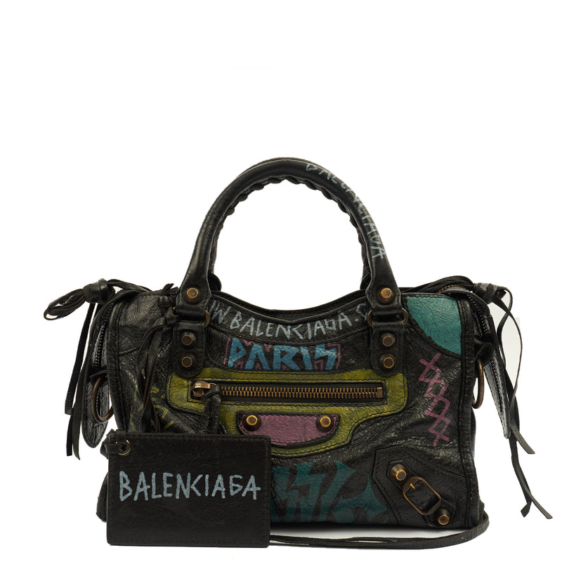Picture of Balenciaga Mini Bag Classic City - Small in Black, Leather