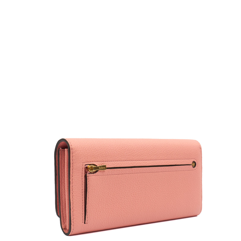 Picture of Mulberry Purse Continental Wallet  in Sorbet Pink, Leather