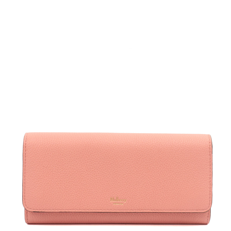 Picture of Mulberry Purse Continental Wallet  in Sorbet Pink, Leather