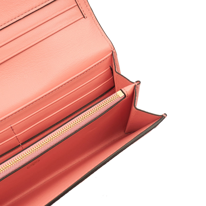 Picture of Mulberry Purse Continental Wallet  in Sorbet Pink, Leather