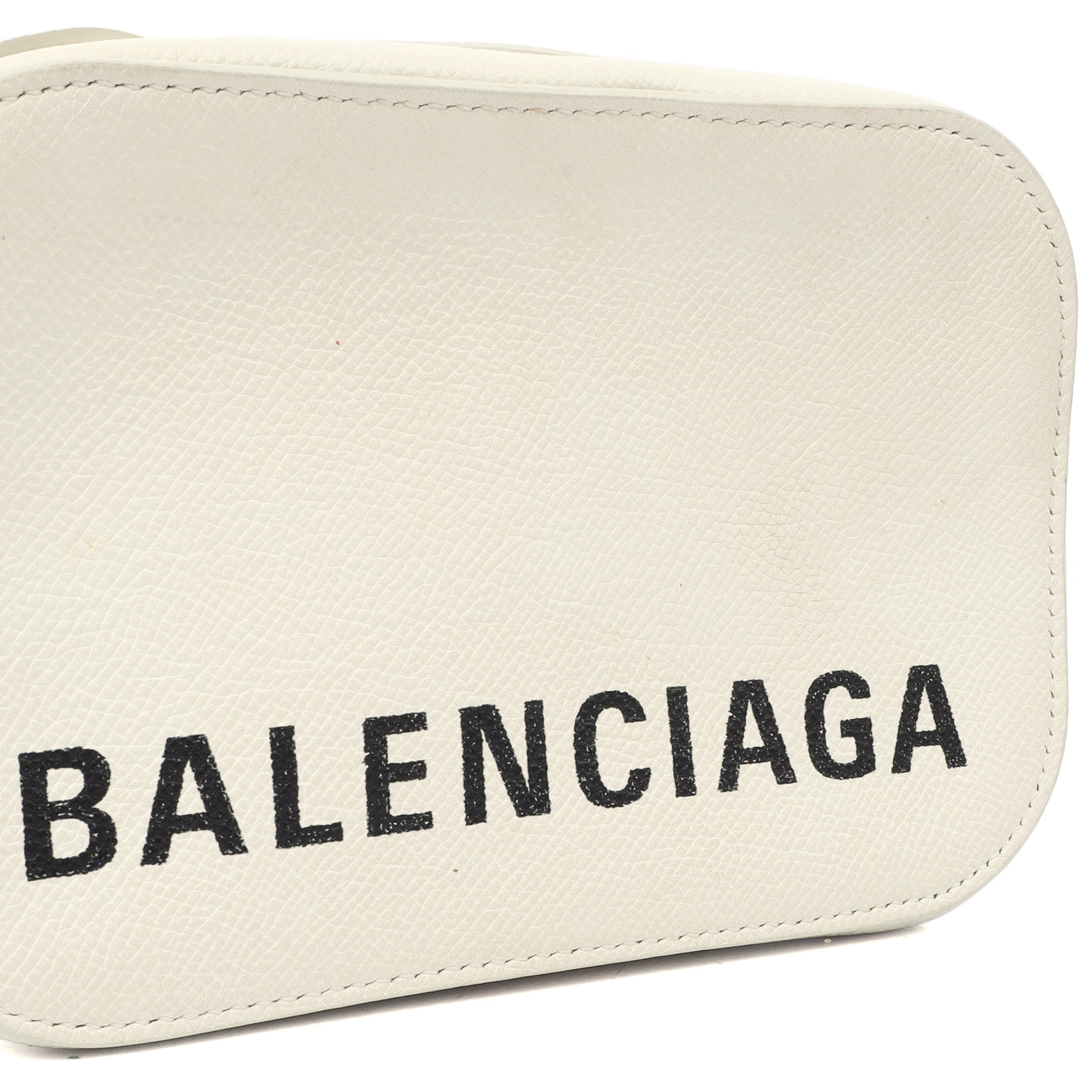 Balenciaga Cross Body Ville XS Camera Bag in White, Veau (Calfskin