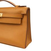 Picture of Hermes Mini Bag Kelly Pochette in Sesame, Swift (Gulli35) Leather