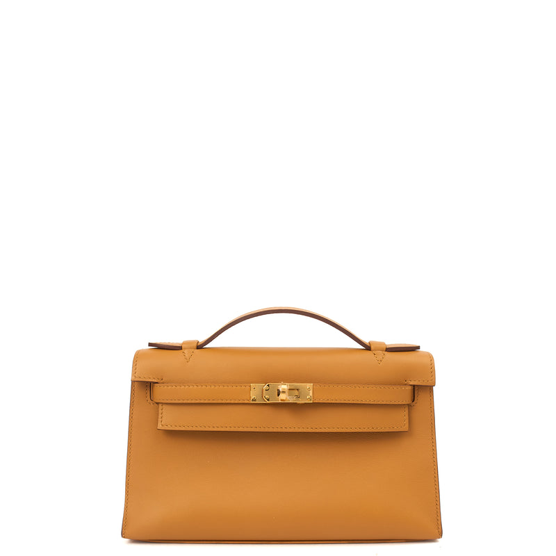 Picture of Hermes Mini Bag Kelly Pochette in Sesame, Swift (Gulli35) Leather