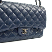Picture of Chanel Shoulder Bag Jumbo - Double Flap in Navy, Patent Leather