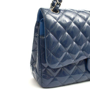 Picture of Chanel Shoulder Bag Jumbo - Double Flap in Navy, Patent Leather