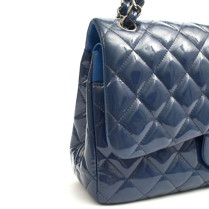 Picture of Chanel Shoulder Bag Jumbo - Double Flap in Navy, Patent Leather