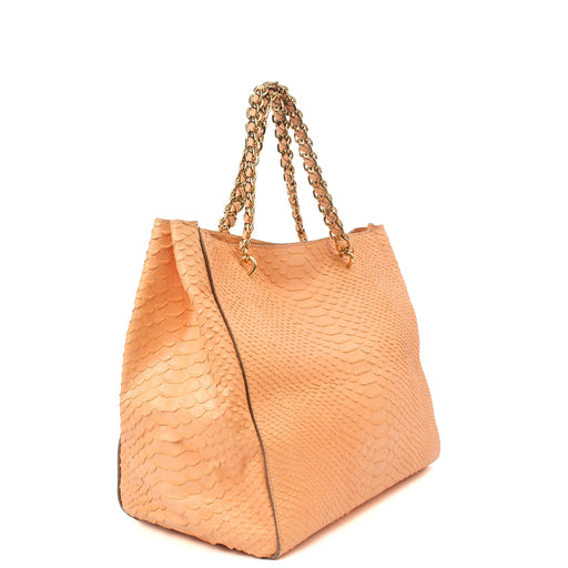 Picture of Mulberry Tote Cecily Tote in Coral Orange, Exotic Effect Leather