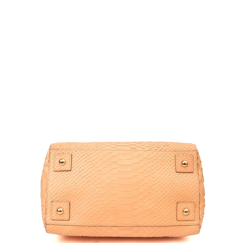 Picture of Mulberry Tote Cecily Tote in Coral Orange, Exotic Effect Leather