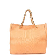 Picture of Mulberry Tote Cecily Tote in Coral Orange, Exotic Effect Leather