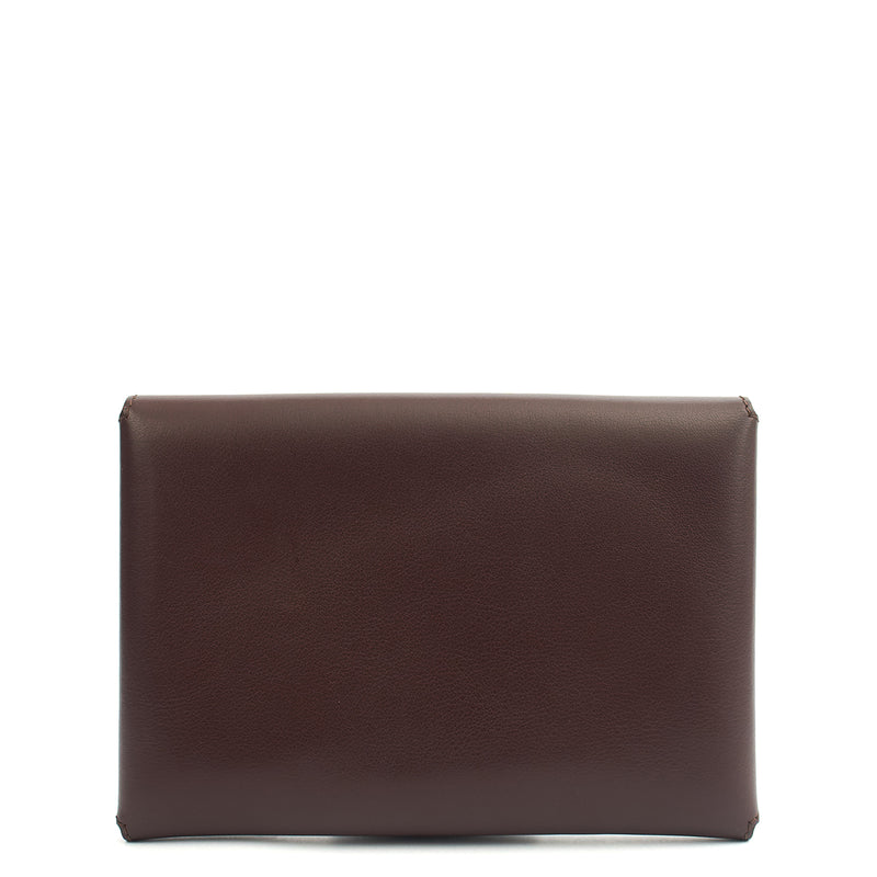 Picture of Mulberry Clutch Studded Pouch in Oxblood, Leather