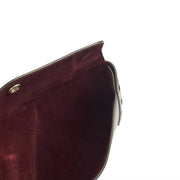 Picture of Mulberry Clutch Studded Pouch in Oxblood, Leather