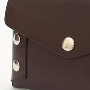 Picture of Mulberry Clutch Studded Pouch in Oxblood, Leather