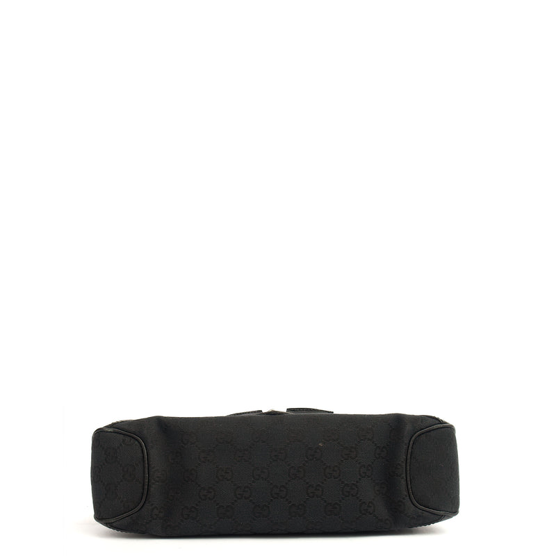 Picture of Gucci Shoulder Bag Horsebit Chain Shoulder Bag in Black, GG Canvas