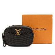 Picture of Louis Vuitton Cross Body New Wave PM Chain Bag  in Black, Leather