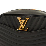 Picture of Louis Vuitton Cross Body New Wave PM Chain Bag  in Black, Leather