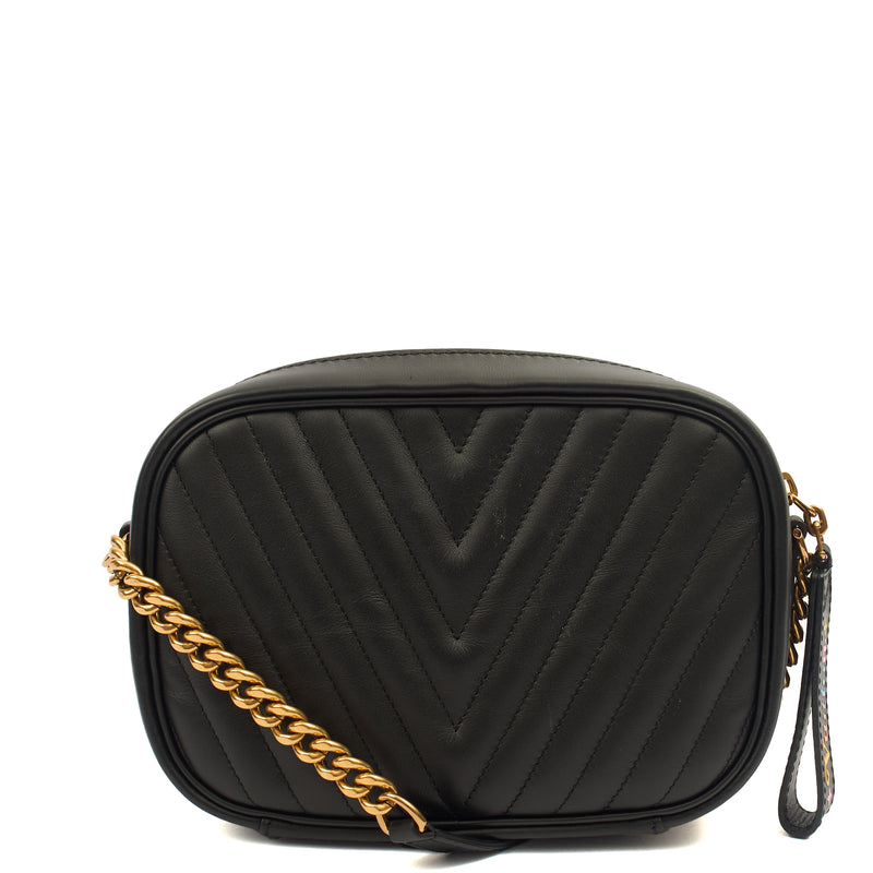 Picture of Louis Vuitton Cross Body New Wave PM Chain Bag  in Black, Leather