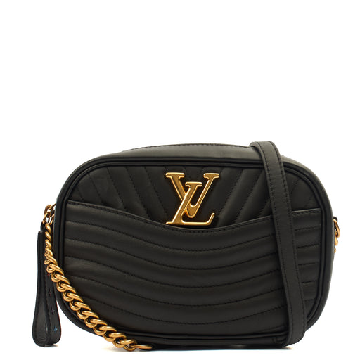 Picture of Louis Vuitton Cross Body New Wave PM Chain Bag  in Black, Leather