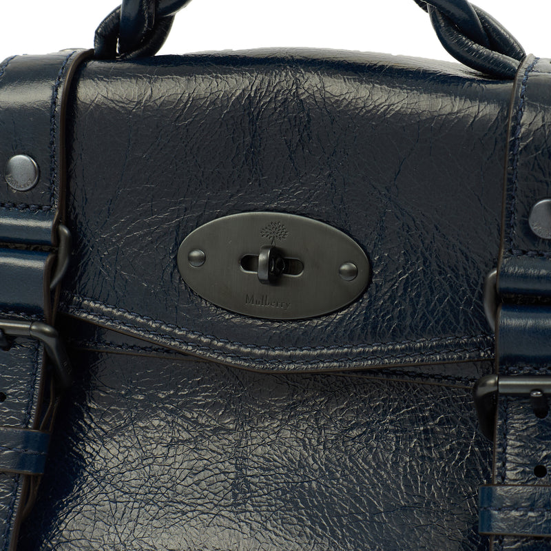 Picture of Mulberry Cross Body Alexa - Mini in Steel Blue, Crinkle Patent
