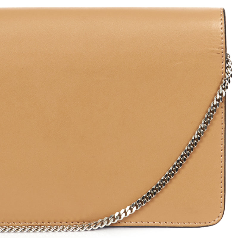 Picture of Fendi Cross Body Wallet on Chain  in Neutral, Leather