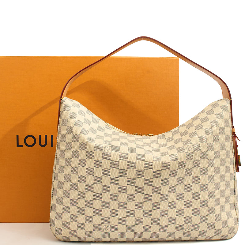 Picture of Louis Vuitton Shoulder Bag Slouchy in Damier Azur, Canvas