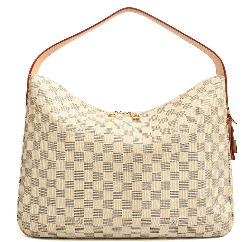 Picture of Louis Vuitton Shoulder Bag Slouchy in Damier Azur, Canvas