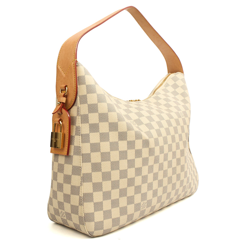 Picture of Louis Vuitton Shoulder Bag Slouchy in Damier Azur, Canvas