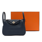 Picture of Hermes Cross Body Lindy - Mini in Bleu Encre, Swift (Gulli35) Leather