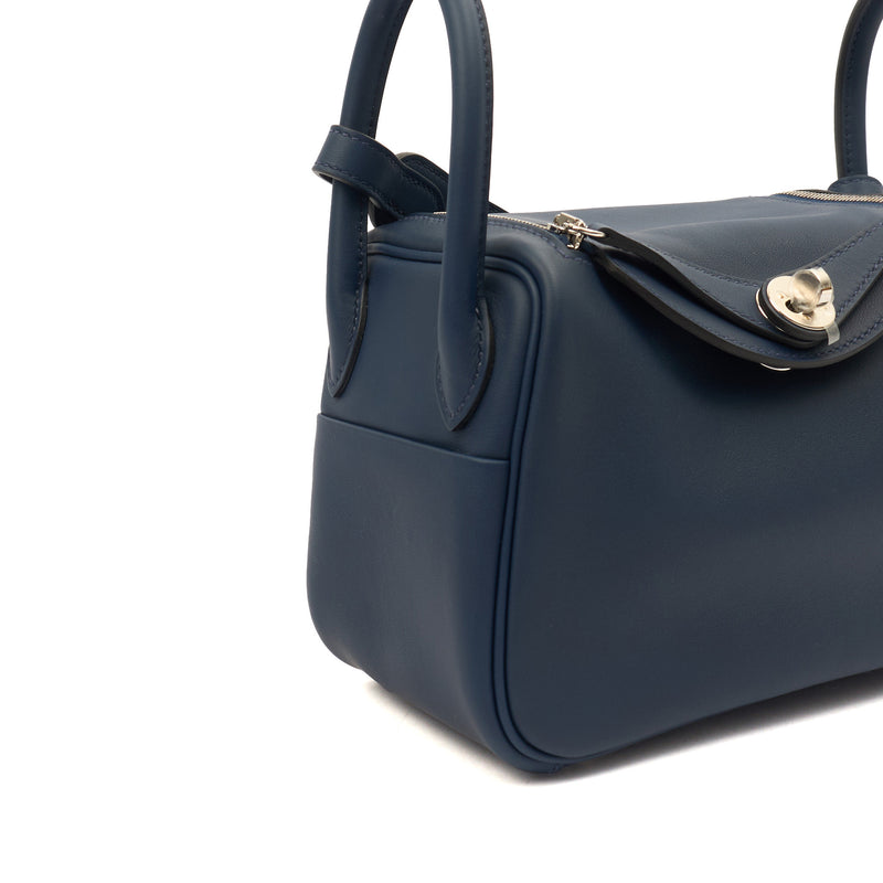 Picture of Hermes Cross Body Lindy - Mini in Bleu Encre, Swift (Gulli35) Leather