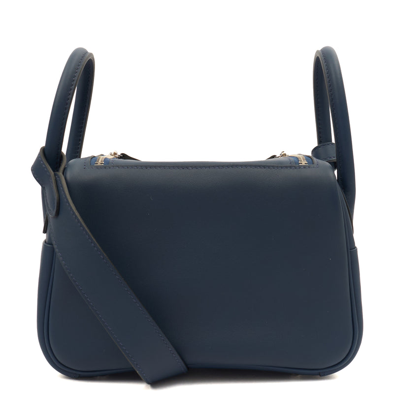 Picture of Hermes Cross Body Lindy - Mini in Bleu Encre, Swift (Gulli35) Leather