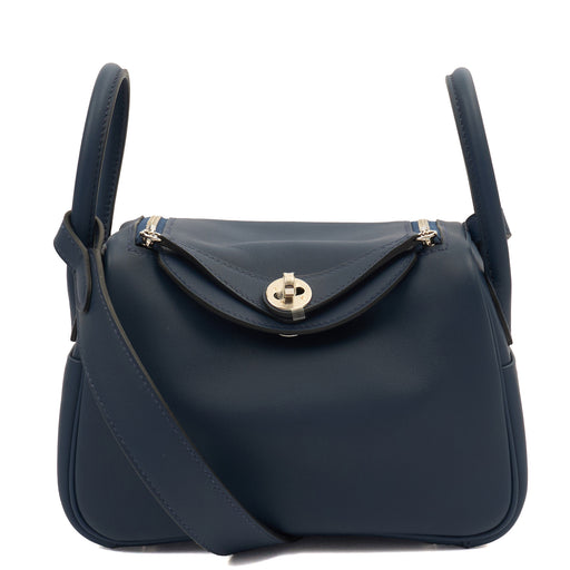 Picture of Hermes Cross Body Lindy - Mini in Bleu Encre, Swift (Gulli35) Leather