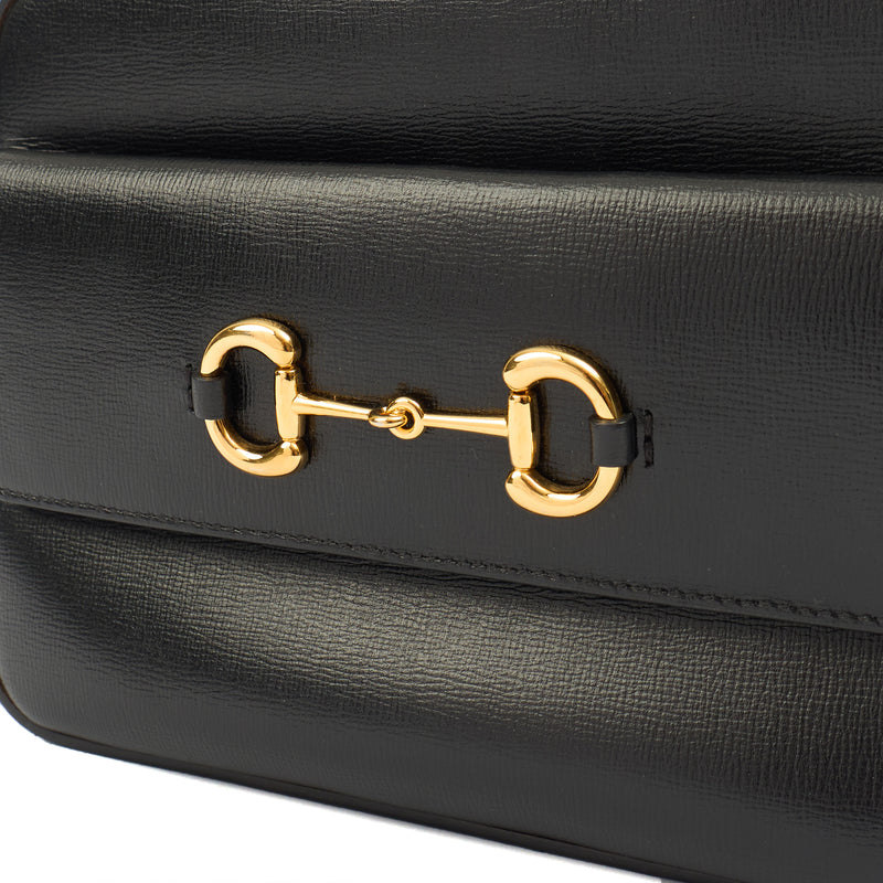 Picture of Gucci Cross Body 1955 Horsebit Shoulder Bag in Black, Leather