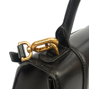 Picture of Balenciaga Cross Body Hourglass Top Handle XS in Black, Leather