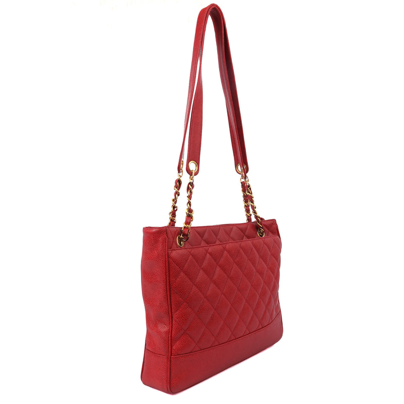 Picture of Chanel Tote Tote in Red, Caviar Leather