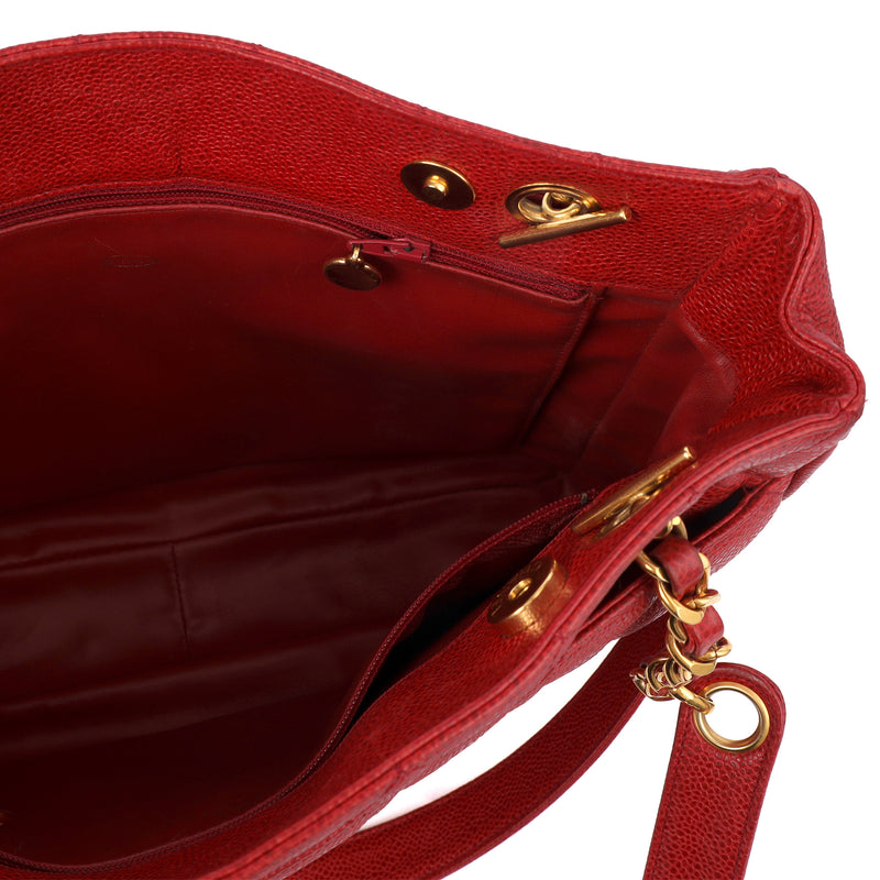 Picture of Chanel Tote Tote in Red, Caviar Leather