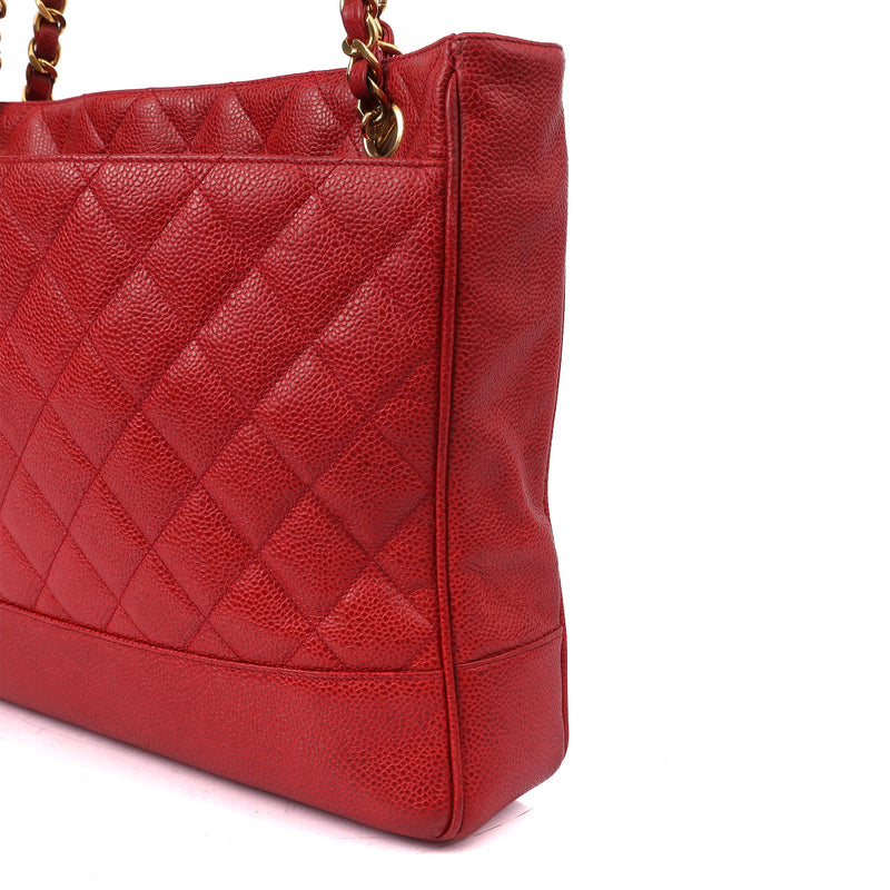 Picture of Chanel Tote Tote in Red, Caviar Leather