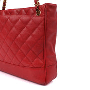 Picture of Chanel Tote Tote in Red, Caviar Leather