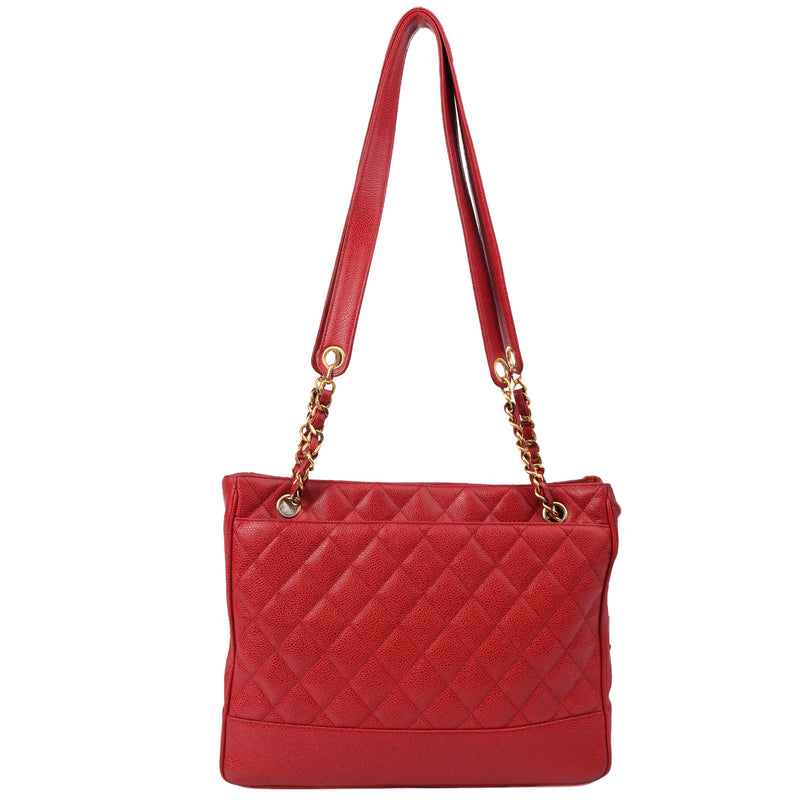 Picture of Chanel Tote Tote in Red, Caviar Leather