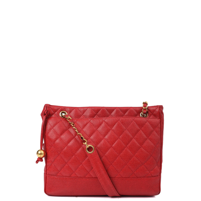 Picture of Chanel Tote Tote in Red, Caviar Leather
