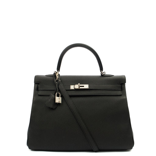 Picture of Hermes Cross Body Kelly 35 in Black, Togo Leather
