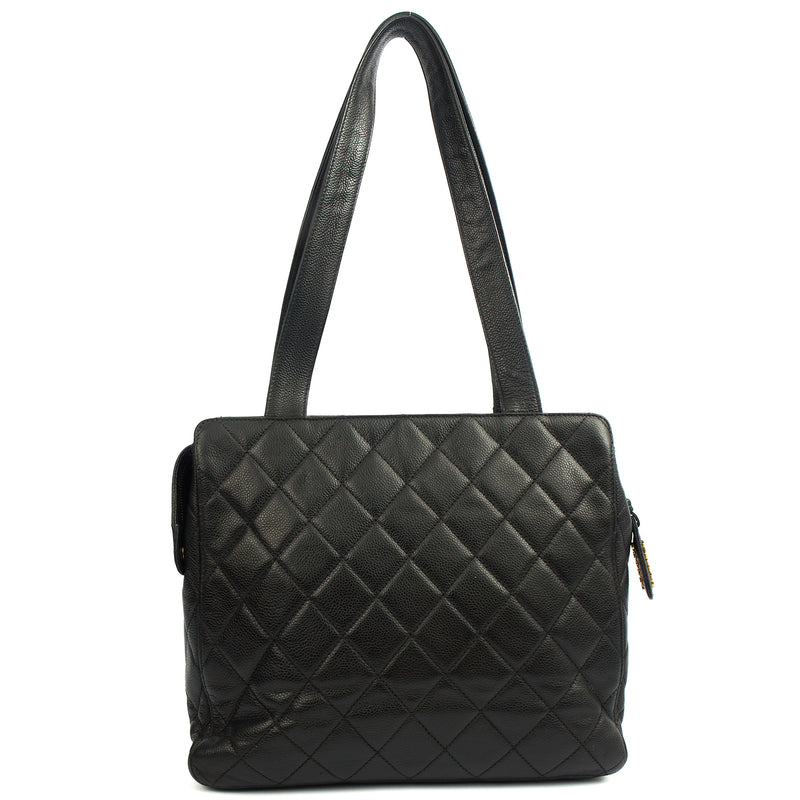 Picture of Chanel Tote Vintage Tote in Black, Caviar Leather