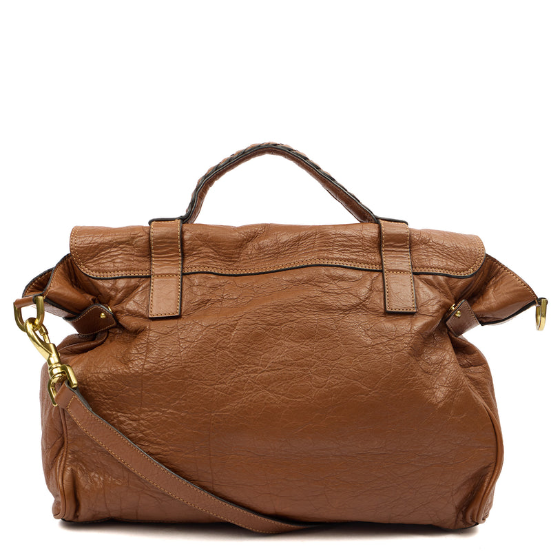 Picture of Mulberry Satchel Alexa in Oak, Leather