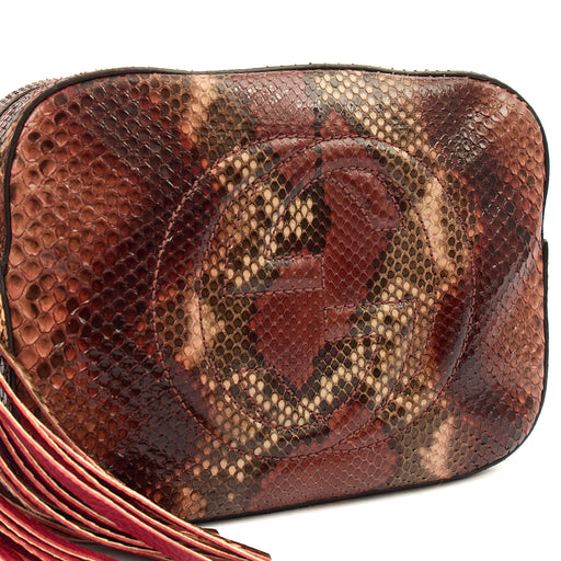 Picture of Gucci Shoulder Bag Soho  Disco Bag - Small in Red, Exotic Effect Leather