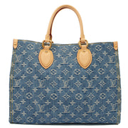 Picture of Louis Vuitton Tote On The Go MM in Denim, Leather