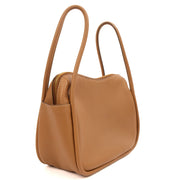 Picture of Prada Cross Body Darling Top-Handle Bag in Cognac, Leather
