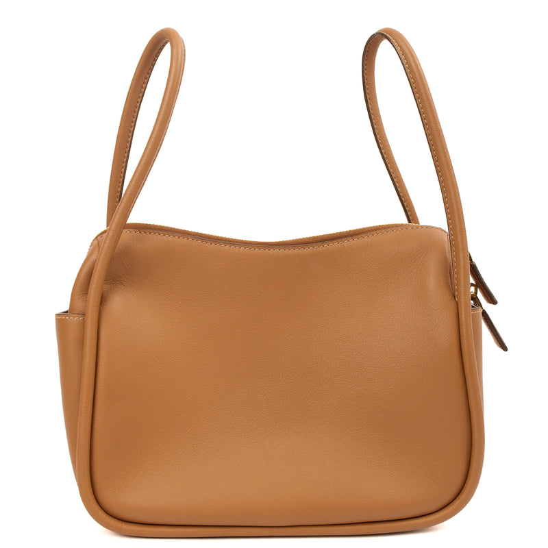 Picture of Prada Cross Body Darling Top-Handle Bag in Cognac, Leather
